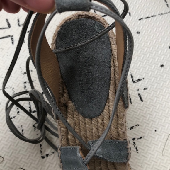 Romena suede espadrille wedges. Handmade in Spain - Picture 3 of 8